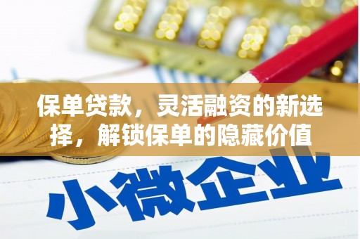 镇赉保单贷款，灵活融资的新选择，解锁保单的隐藏价值