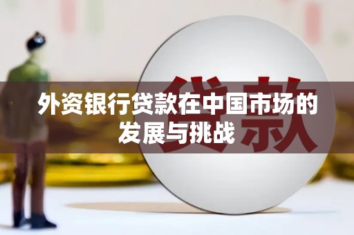 祁县外资银行贷款在中国市场的发展与挑战