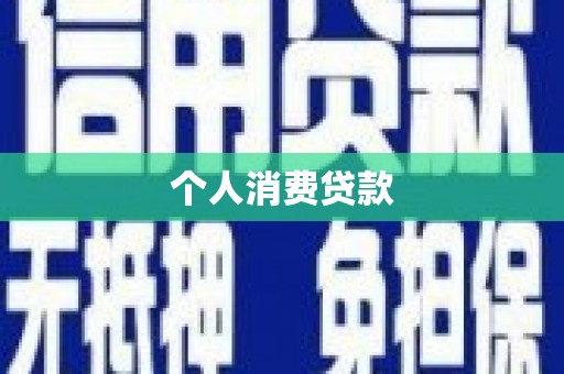 贞丰个人消费贷款
