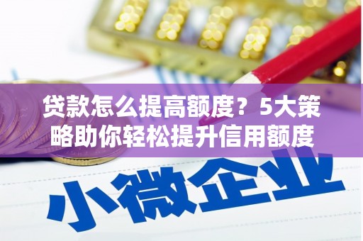 镇巴贷款怎么提高额度？5大策略助你轻松提升信用额度