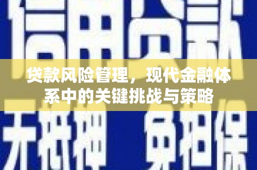 达拉特旗贷款风险管理，现代金融体系中的关键挑战与策略
