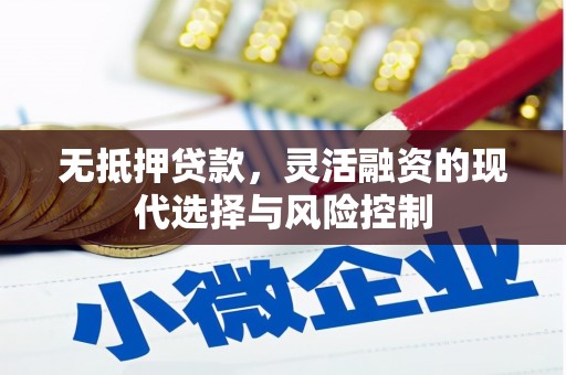 磐石无抵押贷款，灵活融资的现代选择与风险控制