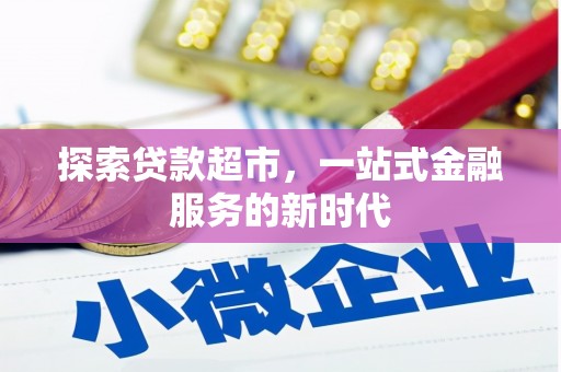 宿松探索贷款超市，一站式金融服务的新时代