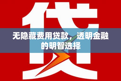 城关无隐藏费用贷款，透明金融的明智选择